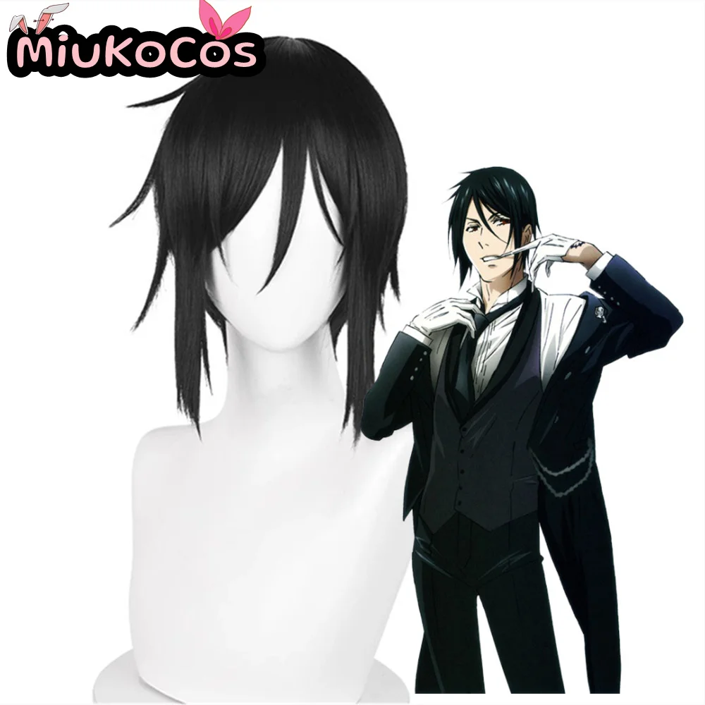 

IN STOCK Sebastian Michaelis Cosplay Wig MiukoCosplay Anime Black Butler Cosplay
