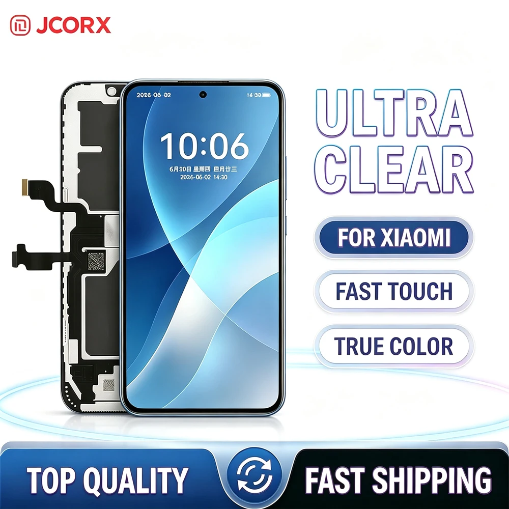 JCORX Display For Xiaomi Redmi Note 14 13 12 Pro Plus 13R 12R 11 11E 11S 11T LCD Touch Screen Digitizer Assembly Replacement