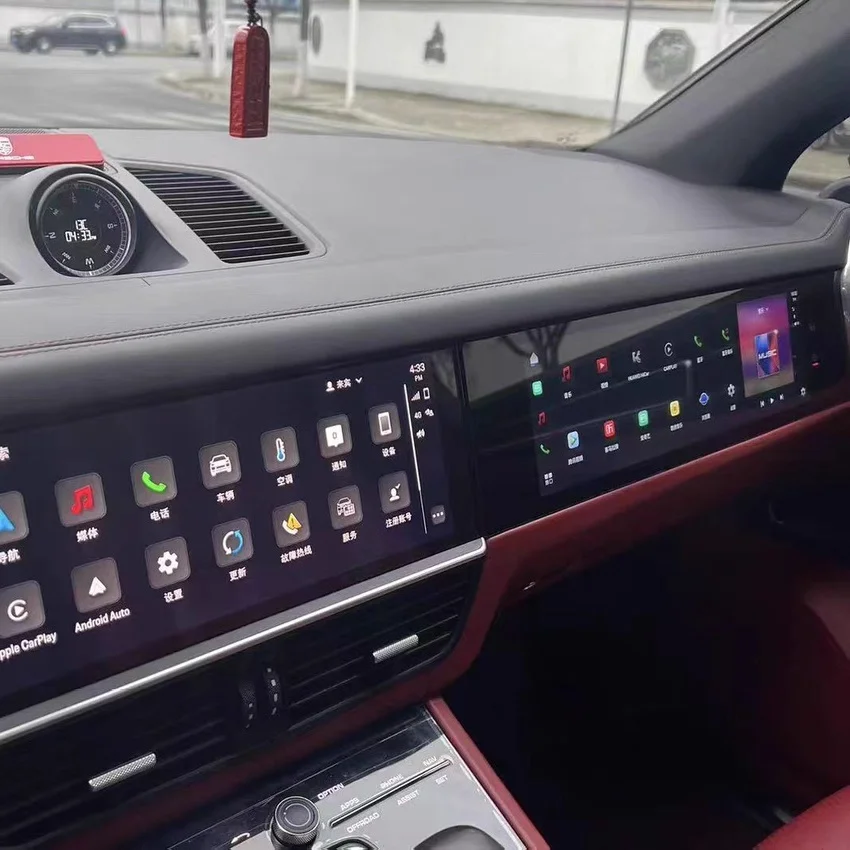 Car Copilot Screen For Porsche Macan 2018 2019 -2023 Multimedia Player Stereo Android Auto Carplay Passenger Entertainment Panel