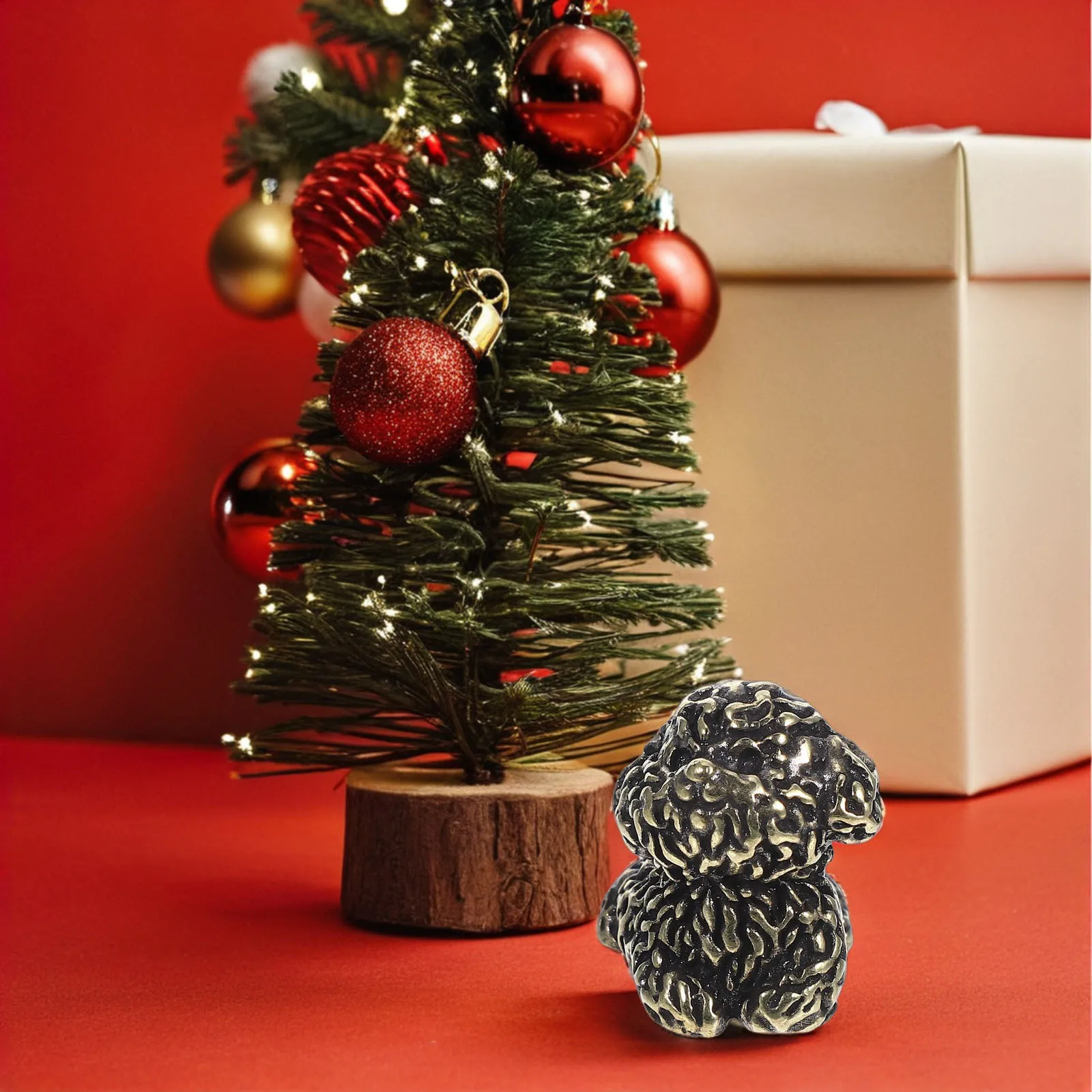 

Vintage Brass Mini Dog Statue Small Puppy Sculpture Desk Ornament Home Decor Animal Sculpture Brass Statue