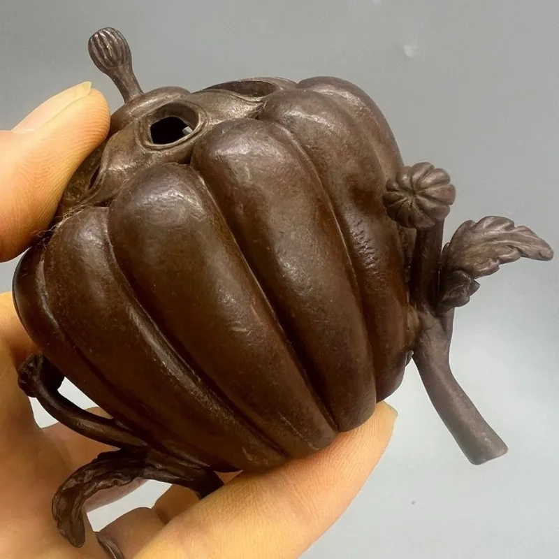 Antique-style pumpkin incense burner wholesale for worship and Buddhist rituals, incense burner for burning incense sticks and c