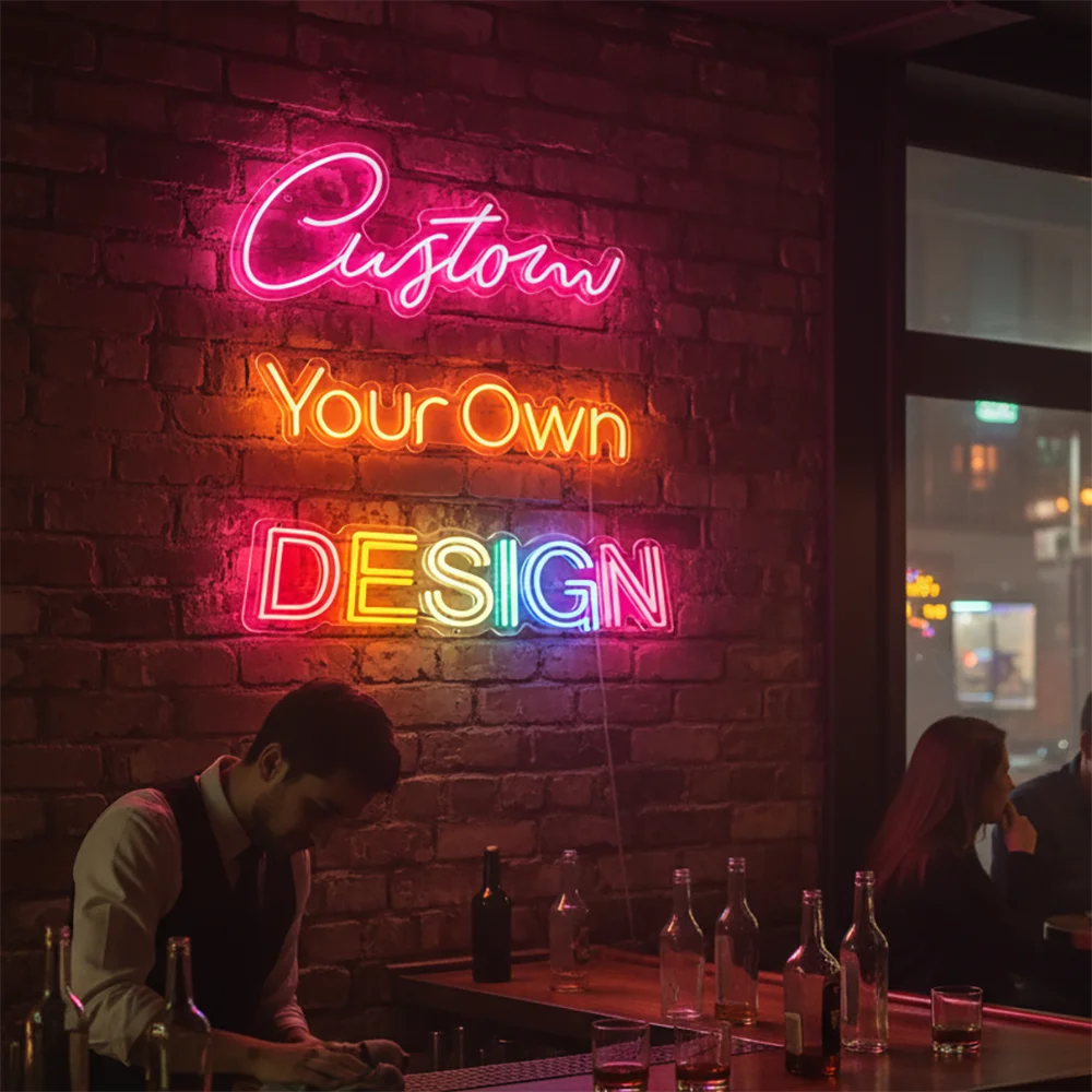 Custom Acrylic Neon Sign, Personalized LED Wall Decor for Bedroom, Birthday Gift for Home Wall, Bar,Wedding Decor Gift.Etc