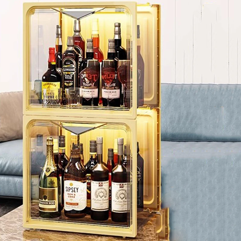 Acrylic Organizer Living Room Cabinets Shelf Bar Wine Craft Disinfecting Living Room Cabinets Garage Vitrina Salon Furniture