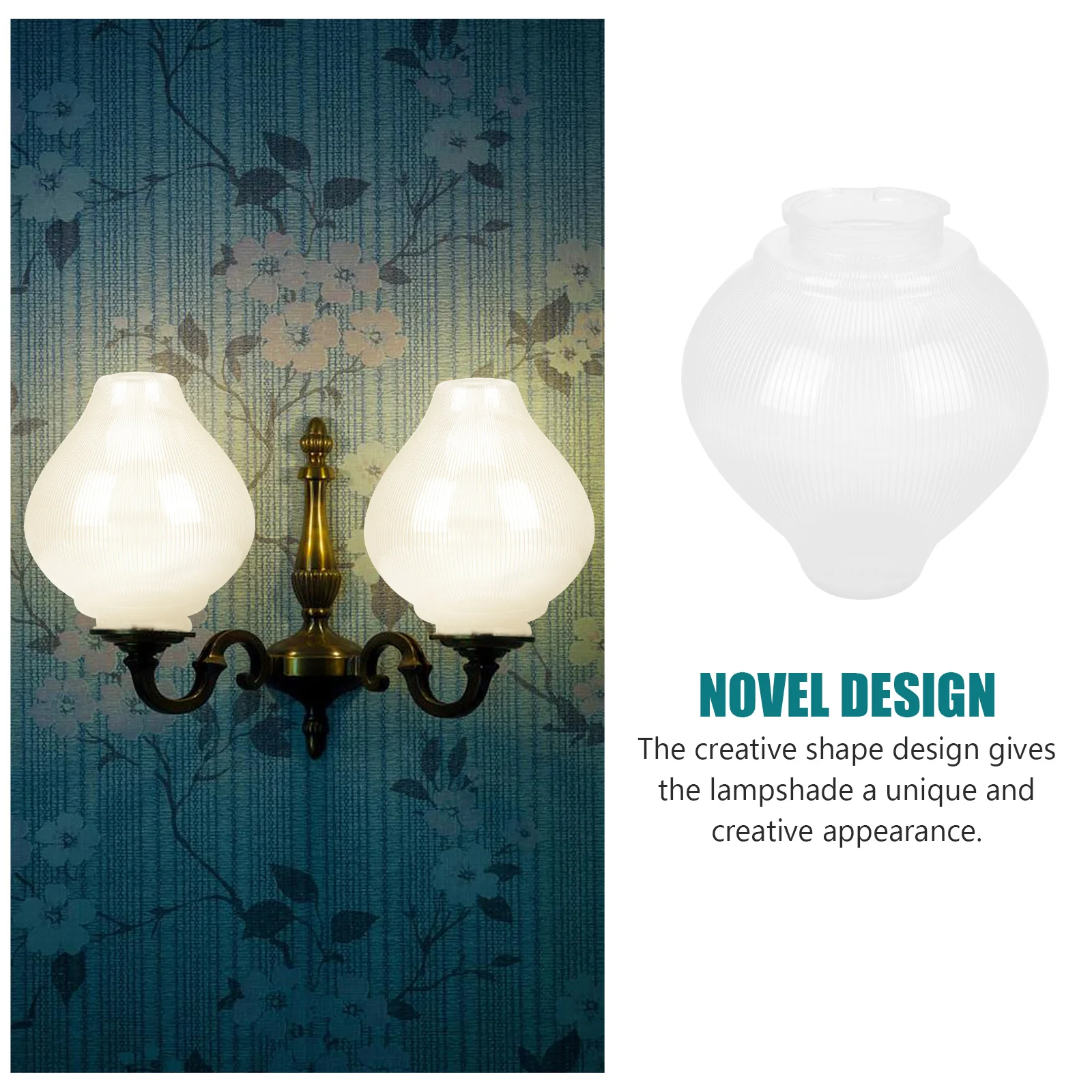 

Acrylic Lampshade Durable Wall Light Cover Garden Lantern Dust Protection Simple Shape Easy Install Decorative