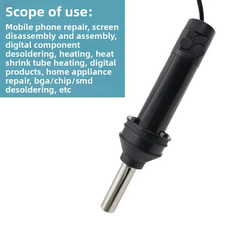 8032 Portable Small Hot Air Gun Adjustable Temperature Hot Air Duct IC Chip Dismantling and Welding Gun Maintenance Hot Air Gun