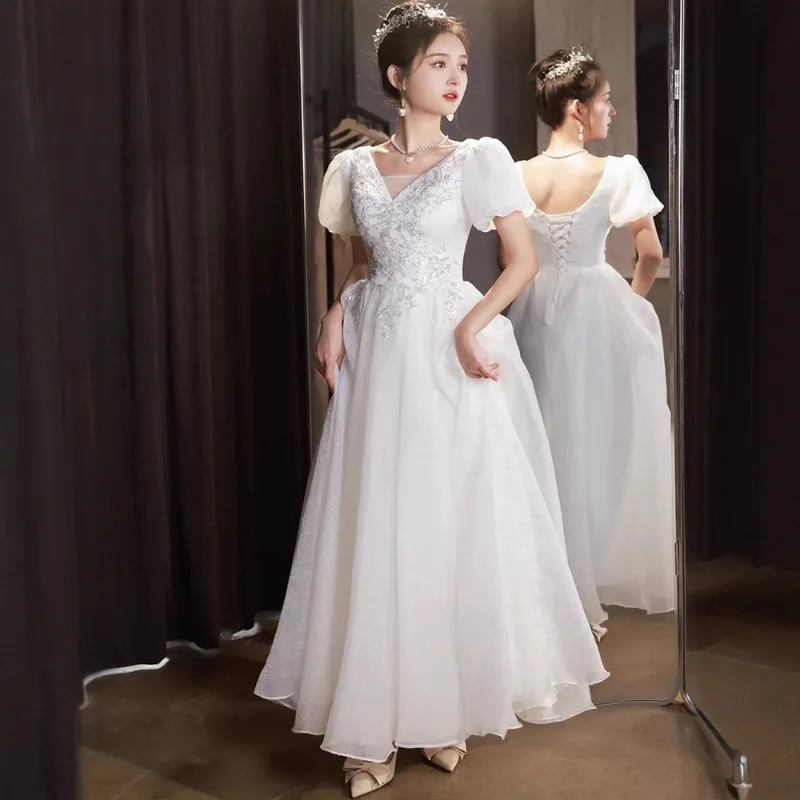 

Французское вечернее платье, женское, с эффектом люкс, для дня рождения, нишевое, для торжественных мероприятий, подчеркивающее индивидуальность, новинка 2026 года