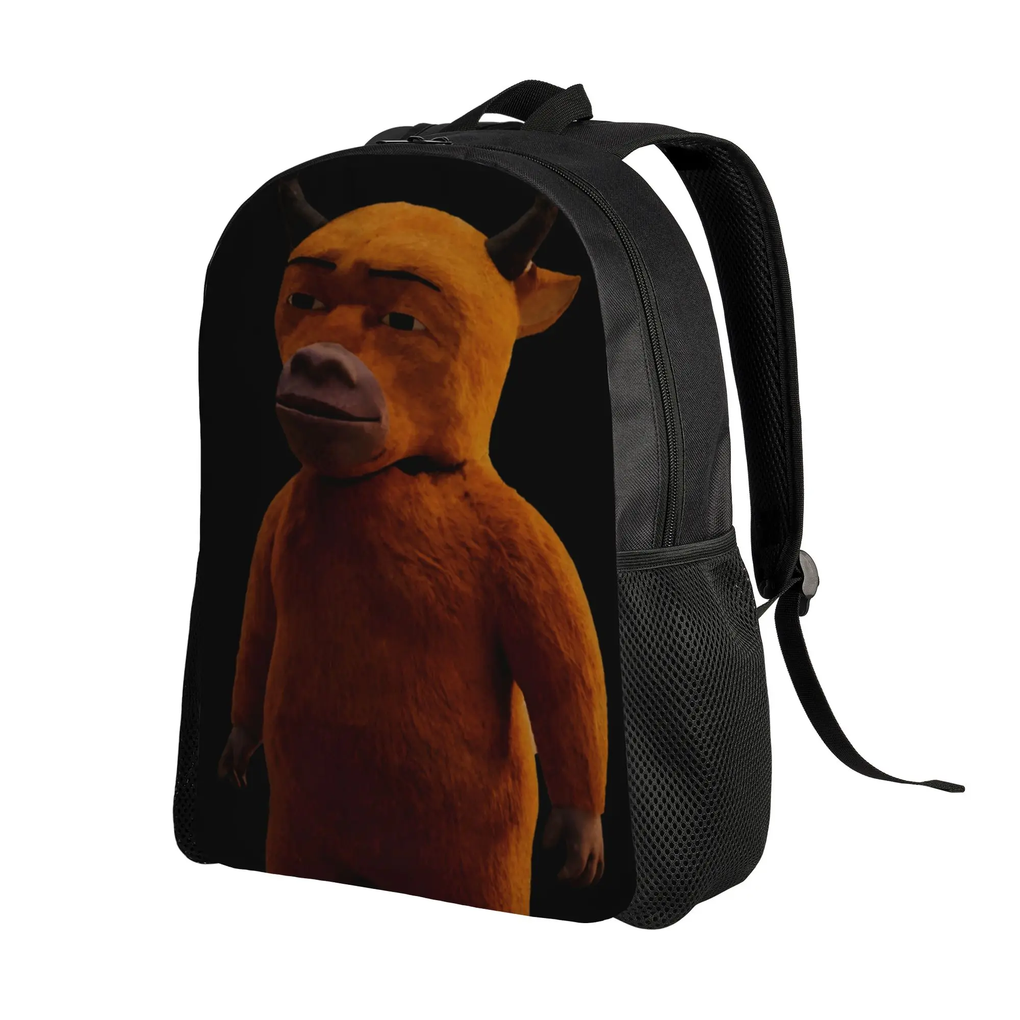 Funny NIU Lai Cow  Backpack Student  Durable Backpacks Polyester Casual High School Bags Daily Design Rucksack