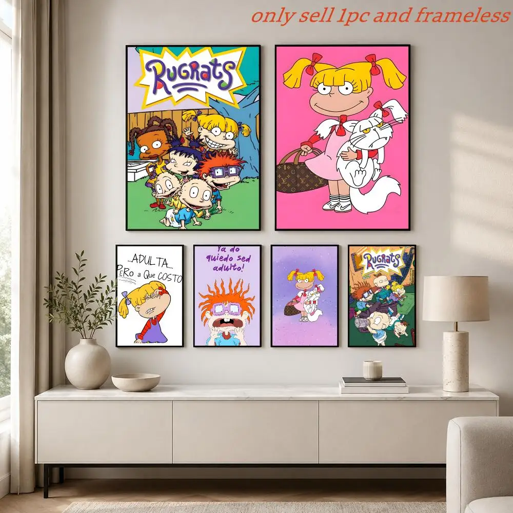 Classic Cartoon Anime R-Rugrats Poster Painting Prints Wall Art Picture Film Room Home Bar Cafe Decor Mural