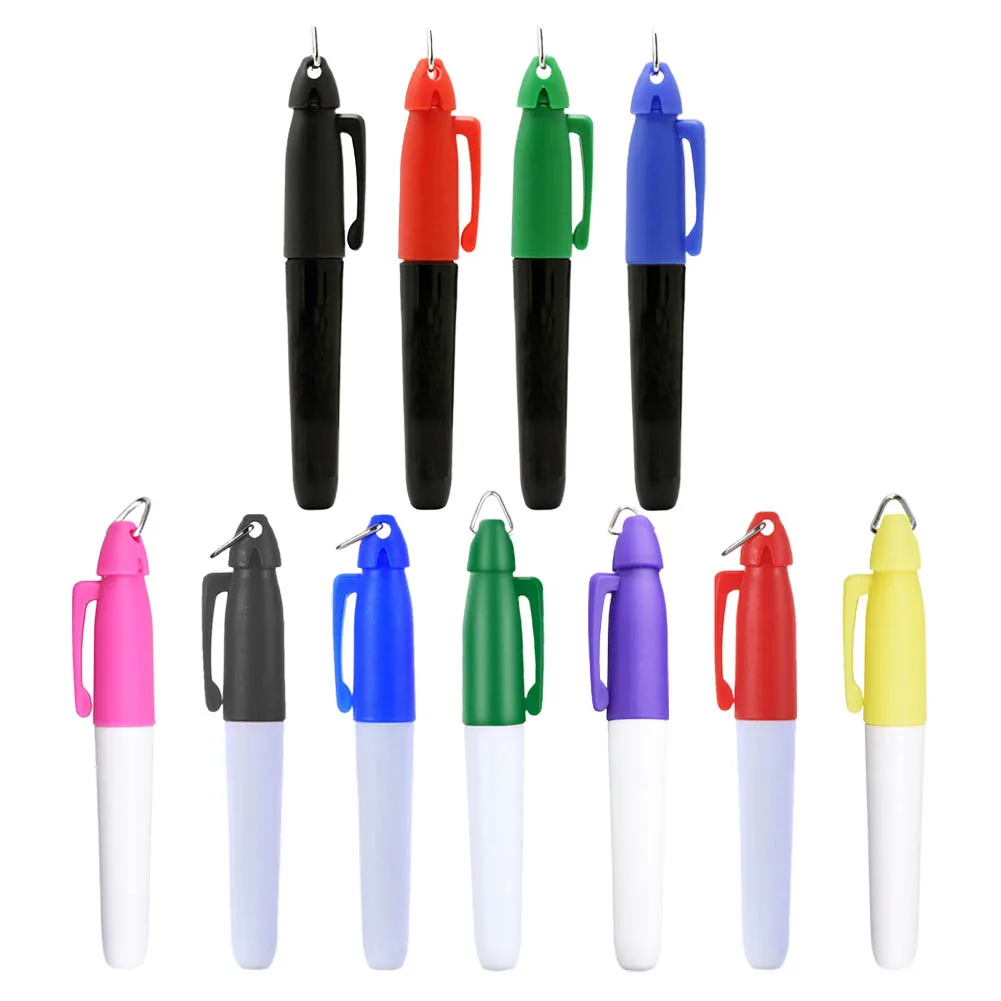 Golf Ball Liner Marker Pen Oily Ink Waterproof With Hang-Hook Drawing Alignment Marks Outdoor Sports Tools Professional Portable