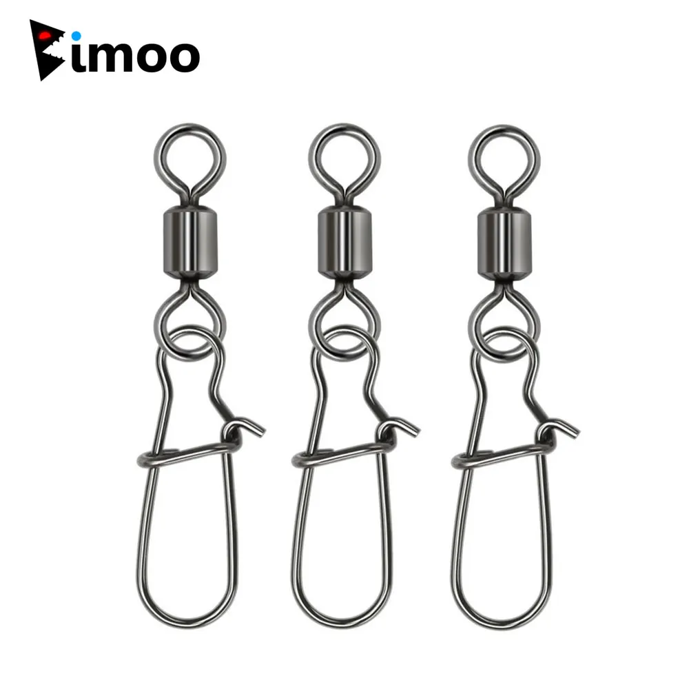 30 Stück Rollwirbel mit Interlock-Verschluss für Hechtangeln, Zubehör-Verbinder, Rigging-Gewichte, Haken, Köder, Wirbel, Angelzubehör