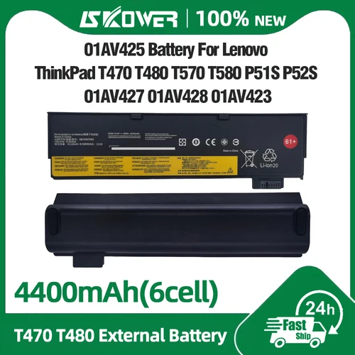Imagen 2 del producto SKOWER 01AV421 batería interna para Lenovo ThinkPad T470 T480 T570 T580 TP25 01AV489 01AV420 01AV419 01AV425 01AV427 01AV428