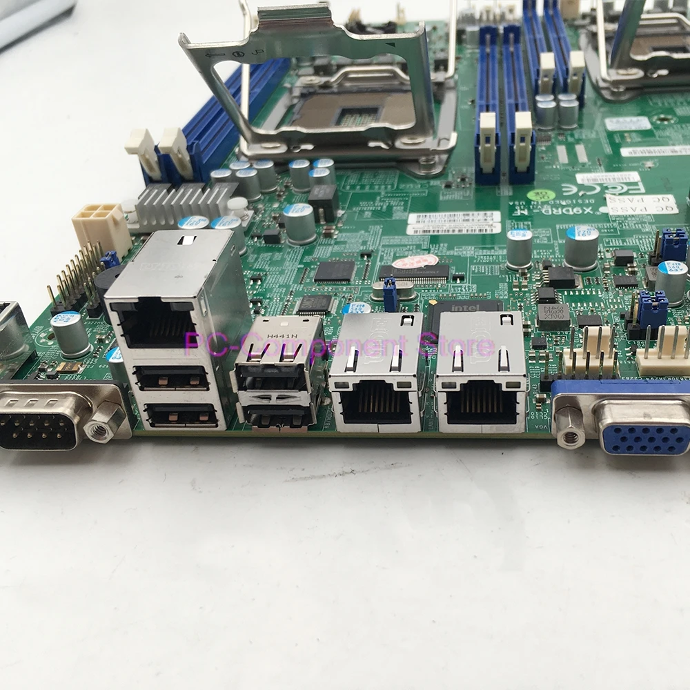 اللوحة الأم للخادم LGA2011 E5-2600 Family C602 ECC DDR3 PCI-E3.0 SATA3 SAS2 IPMI2.0 ثنائي المنفذ GbE LAN X9DRD-iF #6