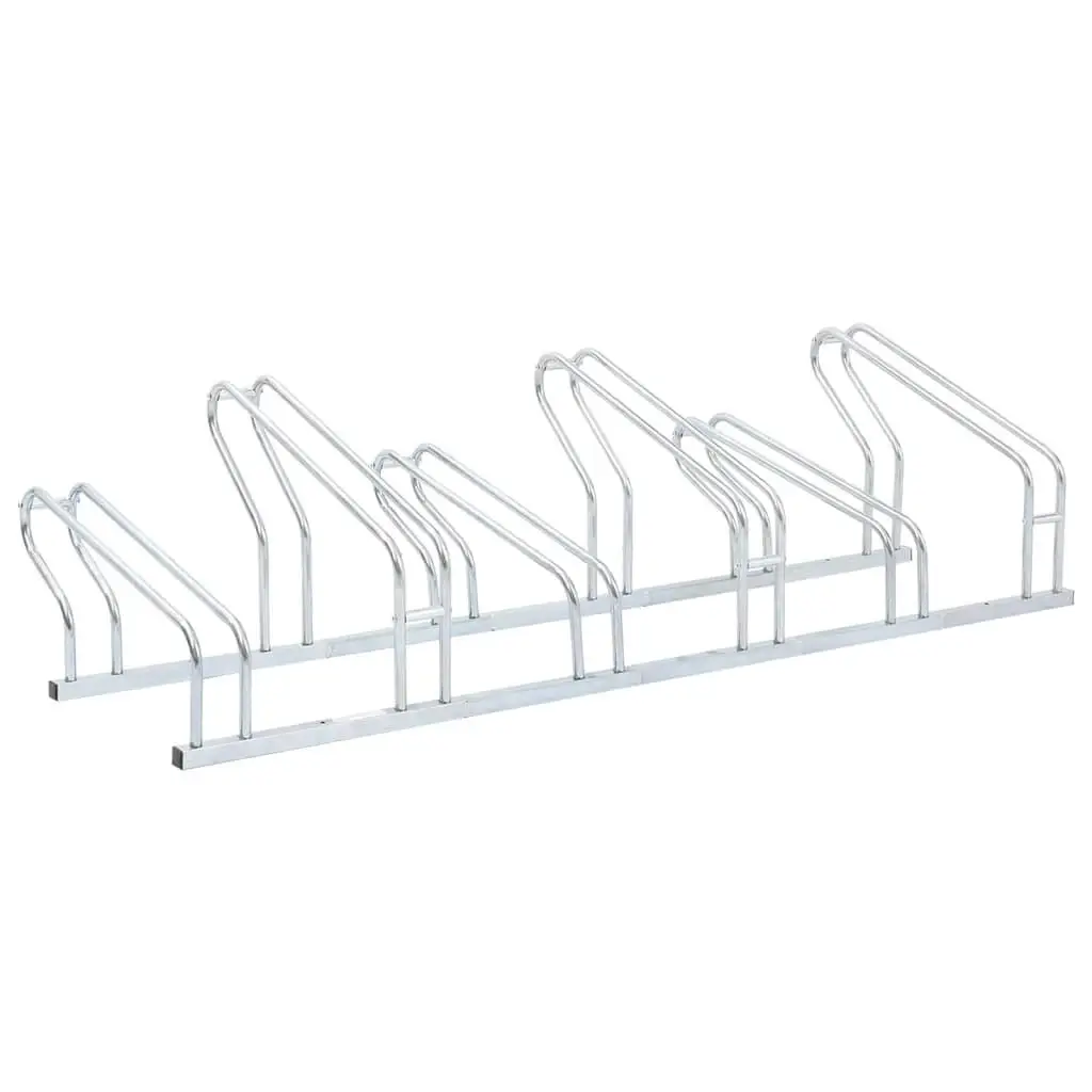 for 6 Bike Freestanding Stand - Durable Galvanized  Floor Rack