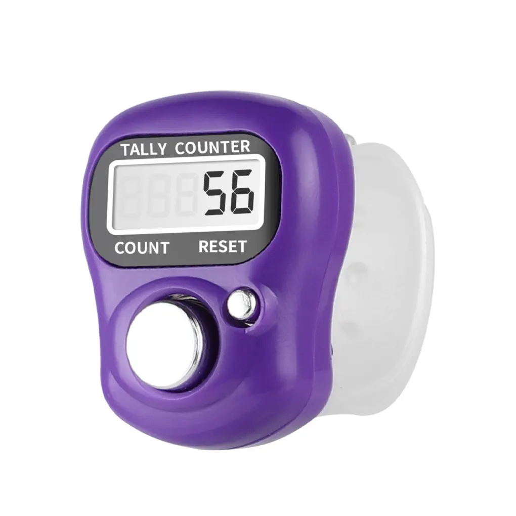 5-Digit Tally Counter Portable Knitting Row Crochets Handheld Clicker Resettable Reusable Number Tracker Household