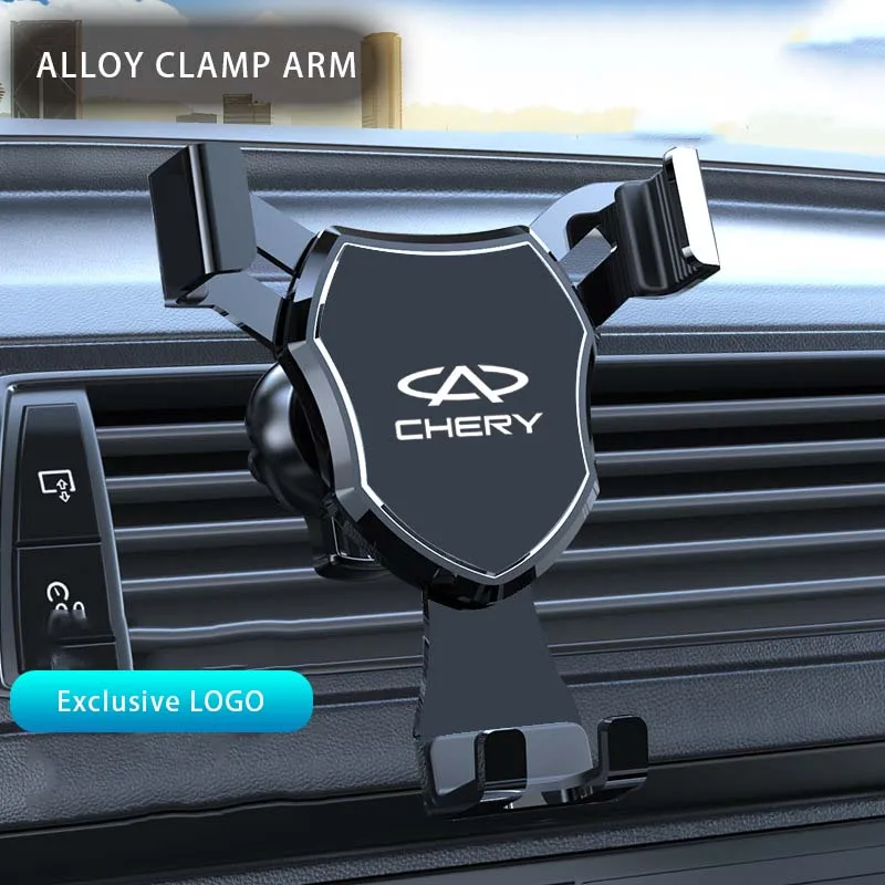 

Car Phone Holder Auto Locking Universal Air Outlet GPS For CHERY TIGGO 8 7 9 Pro QQ6 FX EV Arrizo 3 5 8 X1 Accessories 2024 Logo