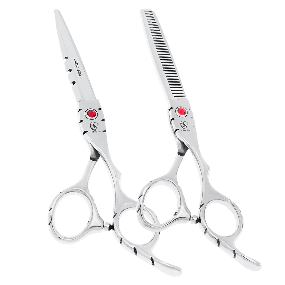 

5.5" 6.0" Hairdressing Scissors Set Salon Barbers Hair Cutting Scissors Thinning Shears Japan 440C Hair Cut Clippers A0017A