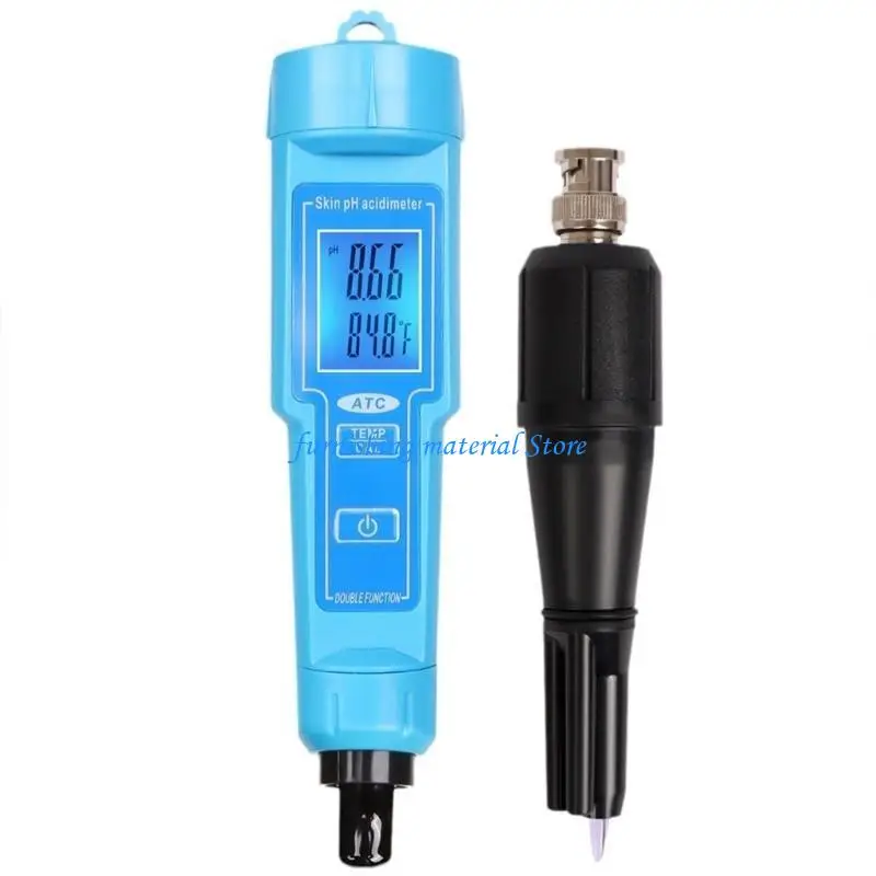 

Y5GD Tester Pen for Laboratory Pool with Detachable Probe Digital Water Temperature Tester 0-14 Measurement Ranges