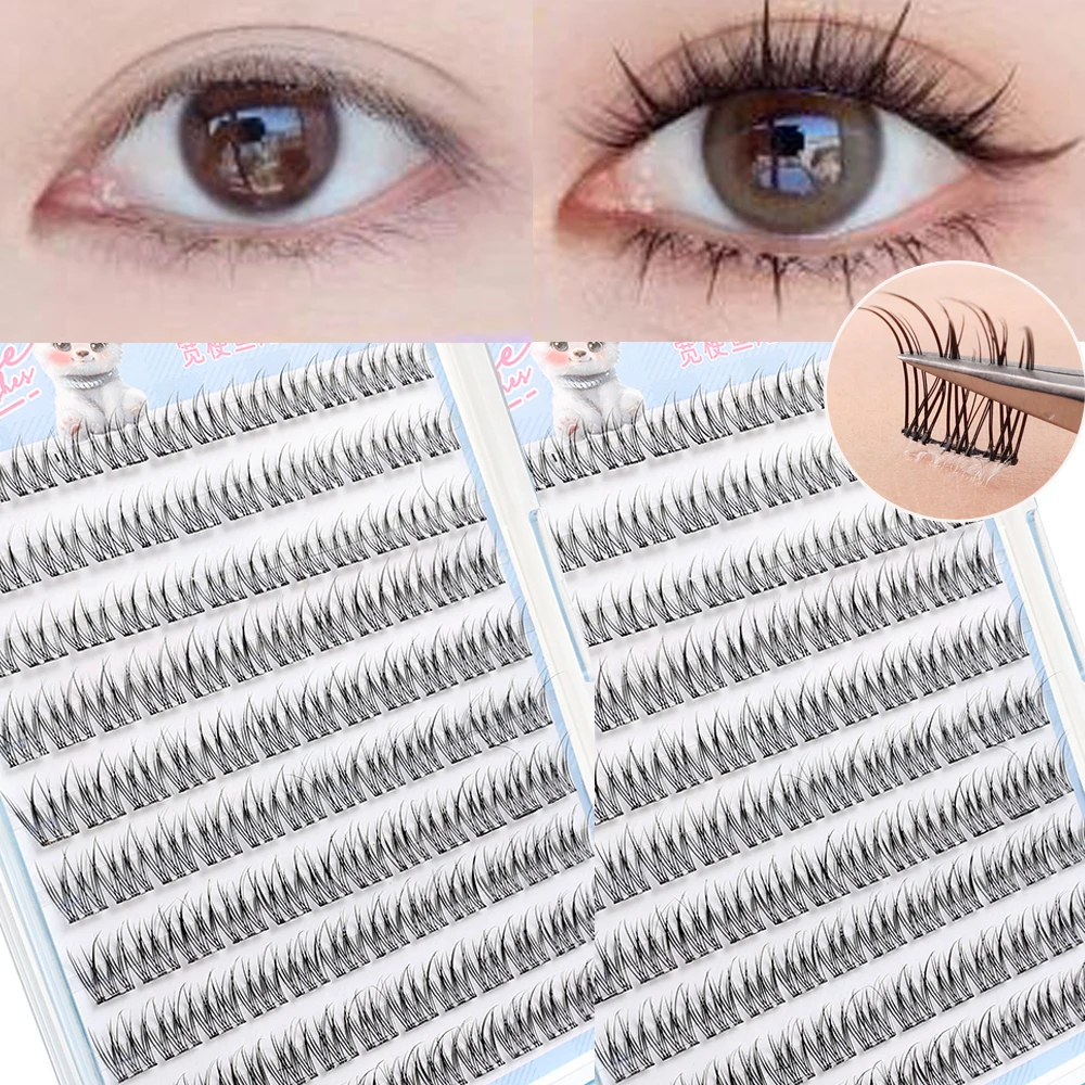 Fashion Lightweight False Eyelashes Natural Personal EyeLash for Women Individual Cluster Grafting Fake Lashes Eyes Makeup Tools