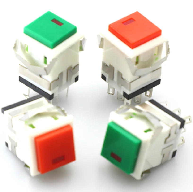 

KD2-21 KD2-22 (illuminated 8pins) KD2-23 KD2-24 (no light 6pins) square push button switch