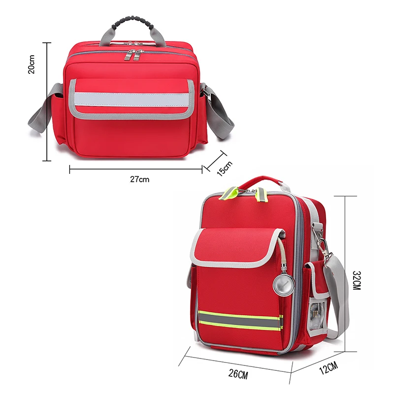 First Aid Medical Bag Outdoor Emergency Rescue Large Capacity Bags Reflective Multi-Functional Portable Medical Charter