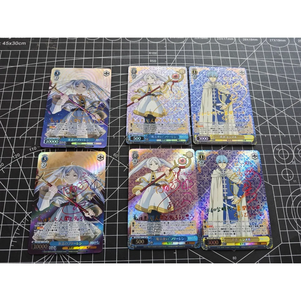 ACG Girl Lillie Acerola Frieren Kousaka Tamaki Rias Gremory DIY Refraction Flash Card Anime Classics Game Collection Cards Toy