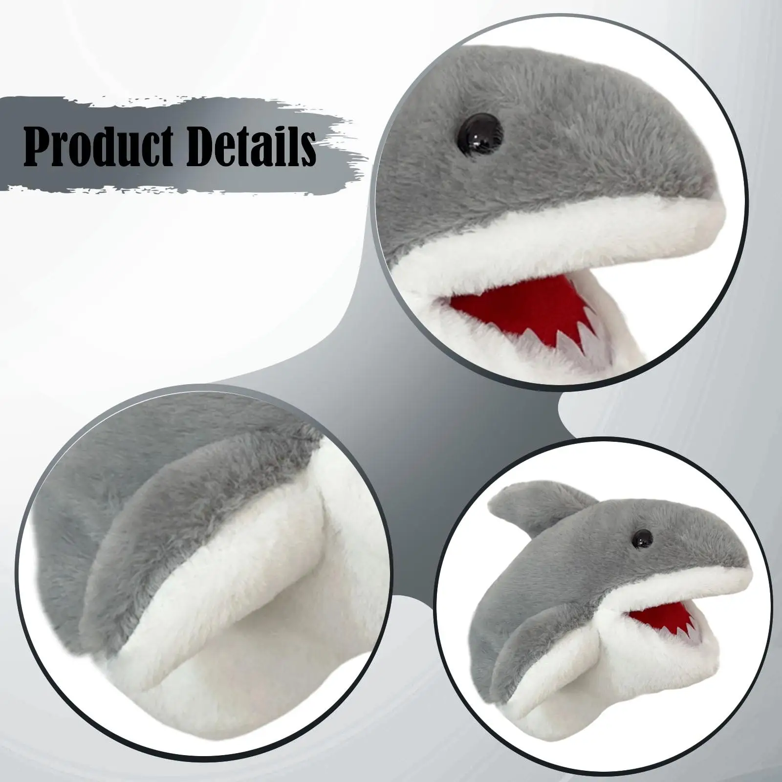 Kids Hand Puppet Puppetshark Animal Glove Toy,Plush Toy for Storytelling Kids Imaginative Play