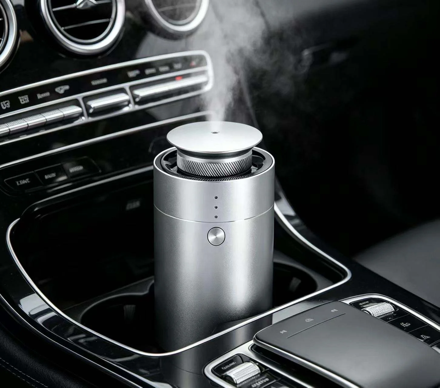 Dual Mode 10ML Battery Powered Aluminum Car Aroma Diffuser Electric Waterless Essential Oil Diffuser Machine for Car Home