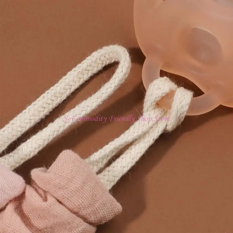 

85AE Infants Soother Chain Comfortable Baby Pacifier Holder Leash Secure Toy Attachment Lanyard Belt Fall Prevention Strap