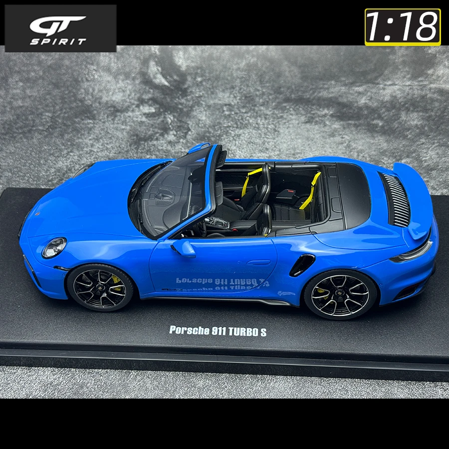 GT Spirit 1:18 scale New PORSCHE 911 (992) TURBO S car model Sports car static display pieces Holiday gift collection for friend