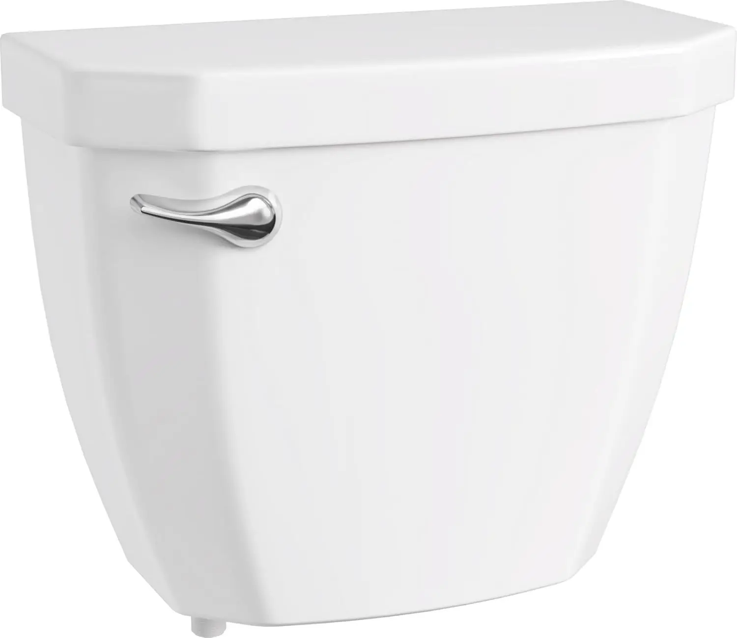 

White Toilet Tank Only - No Seat Included, Compatible with Standard Toilets