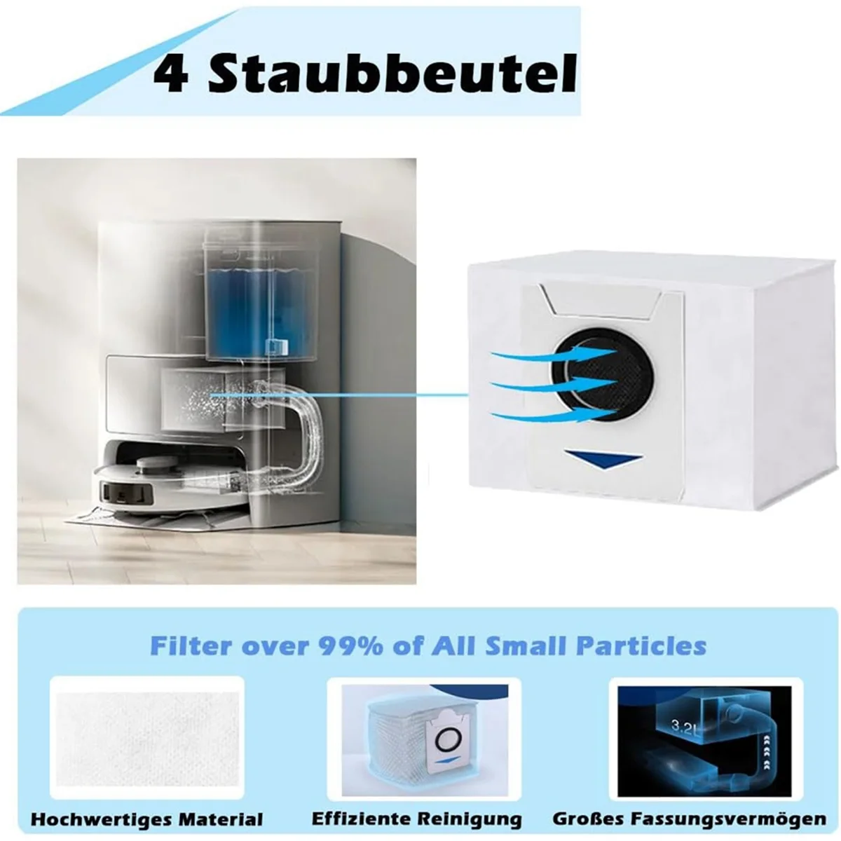 Deebot T20 OMSettlement-Aspirateur robot, brosse latérale principale, HEPA Pound, sacs à poussière, vadrouille, pièces de gril, T20e