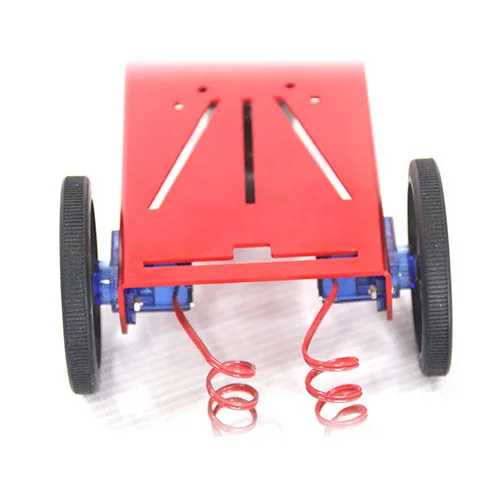 5 pièces Feetech 2WD Mini Robot RC plate-forme Mobile châssis Kit électronique bricolage à piles jouet pour les fins éducatifs