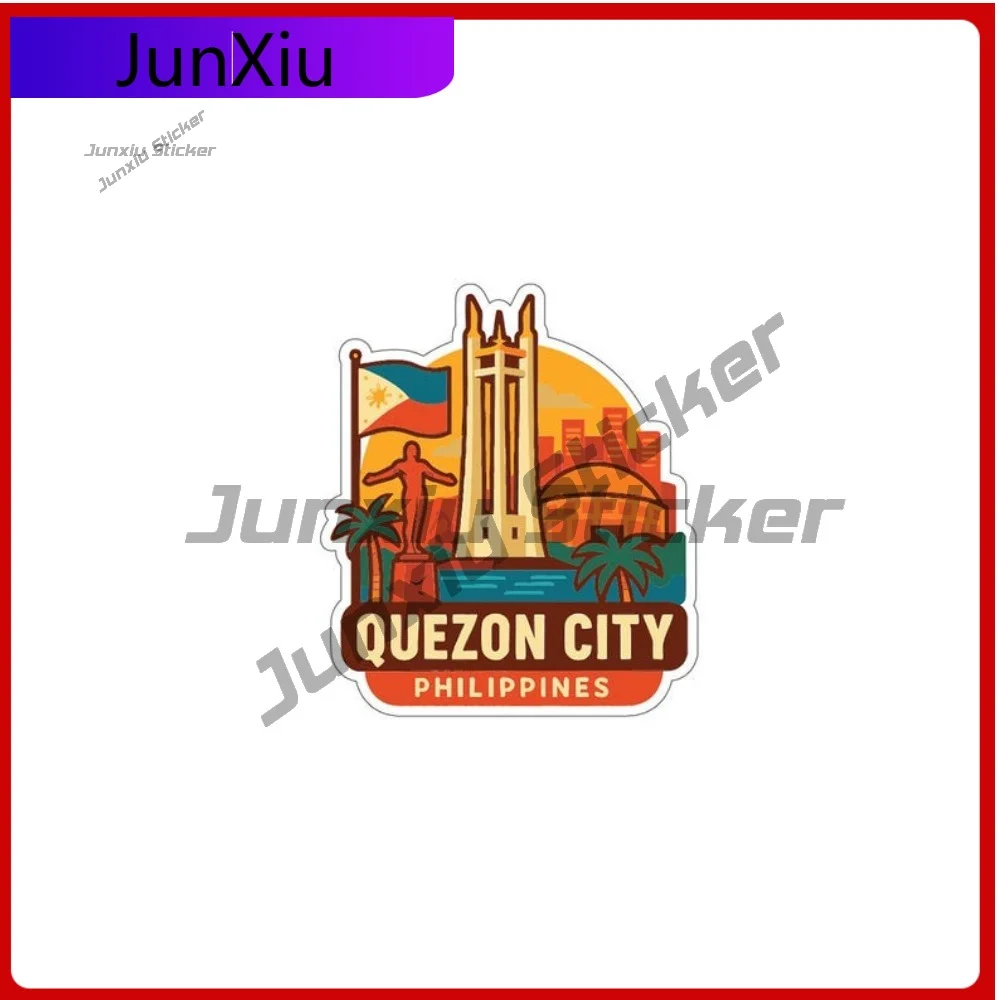 

Quezon City Philippines City Sticker Occlusion Scratch Accessories Vinyl Decal Windows Windshield Luggage Diy Glass Can Bottle