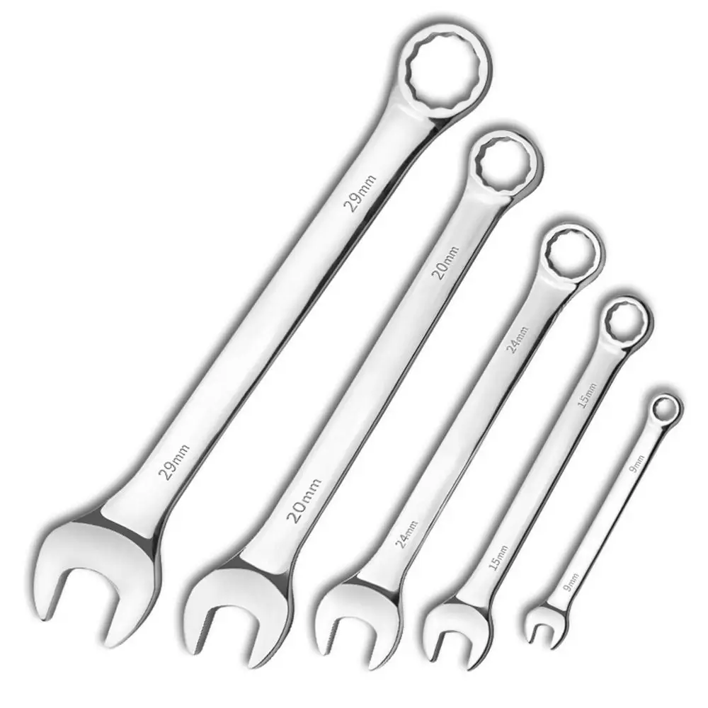 1Pcs Durable Metric Ratchet Wrench 6-23mm Reversible Ratcheting Socket Spanner Universal Nut Hand Tool Car Bicycle Repair Tool