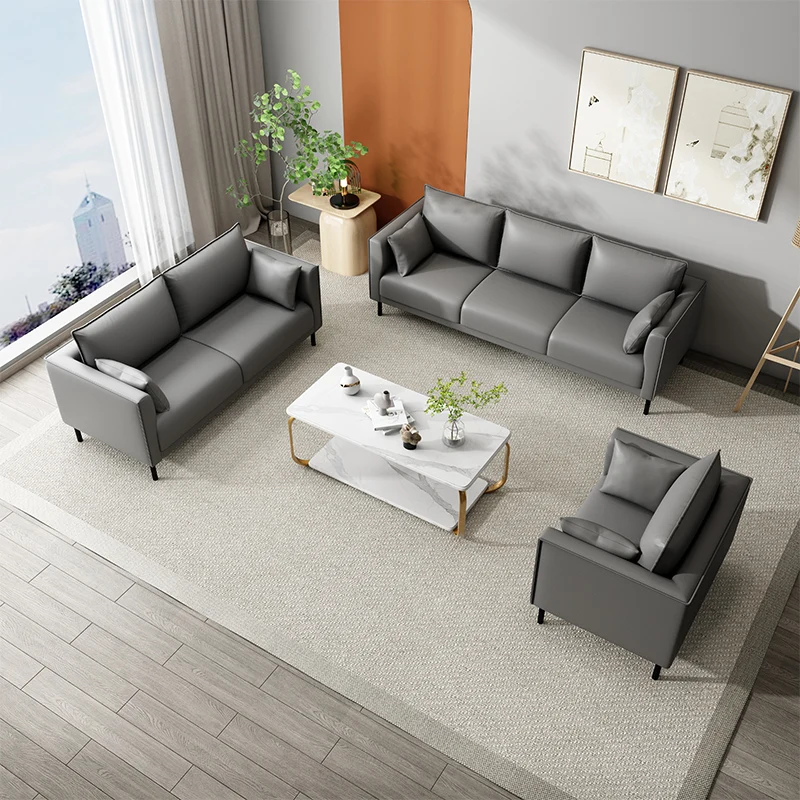 Leather Modern Sofas Living Room Table Single Bedroom Relaxing Office Sofas Chaise Longue Designer 2 Seater Muebles Furniture