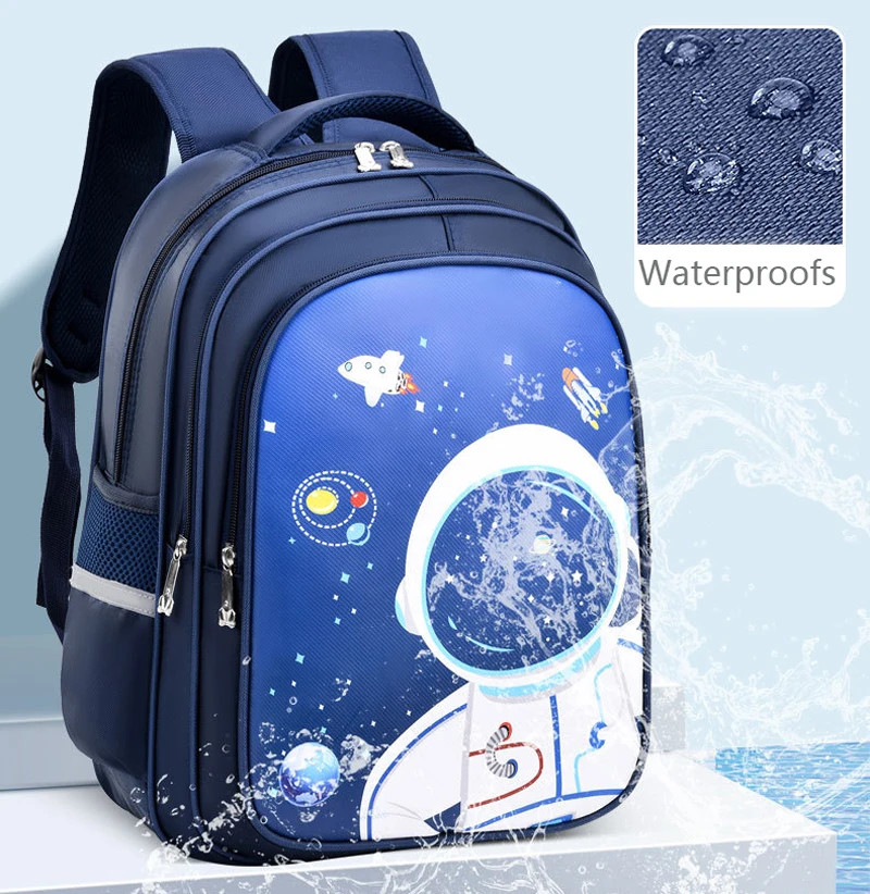 Kids Backpack for Boys Astronauts Schoolbag for Children Teen Boy Backpack Cosmonaut Elementary Middle School Bags Waterproof