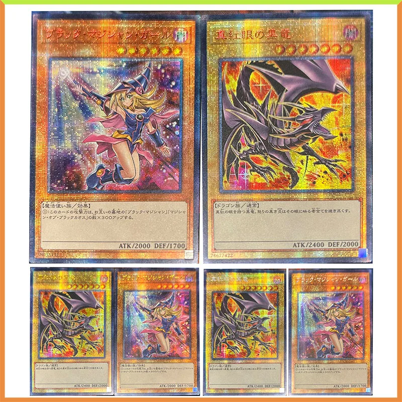 Anime Yu-Gi-Oh FAI DA TE ACG Gioco di Battaglia di Carta Mago Nero Ragazza Occhi Rossi Drago Nero Giocattoli per il ragazzo Carta Da Collezione