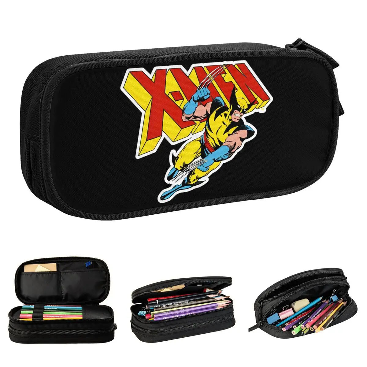 Wolverine X-MEN Pencil Cases Fashion Pen Holder Bag Girl Boy Large Storage School Supplies Cosmetic Pencilcases