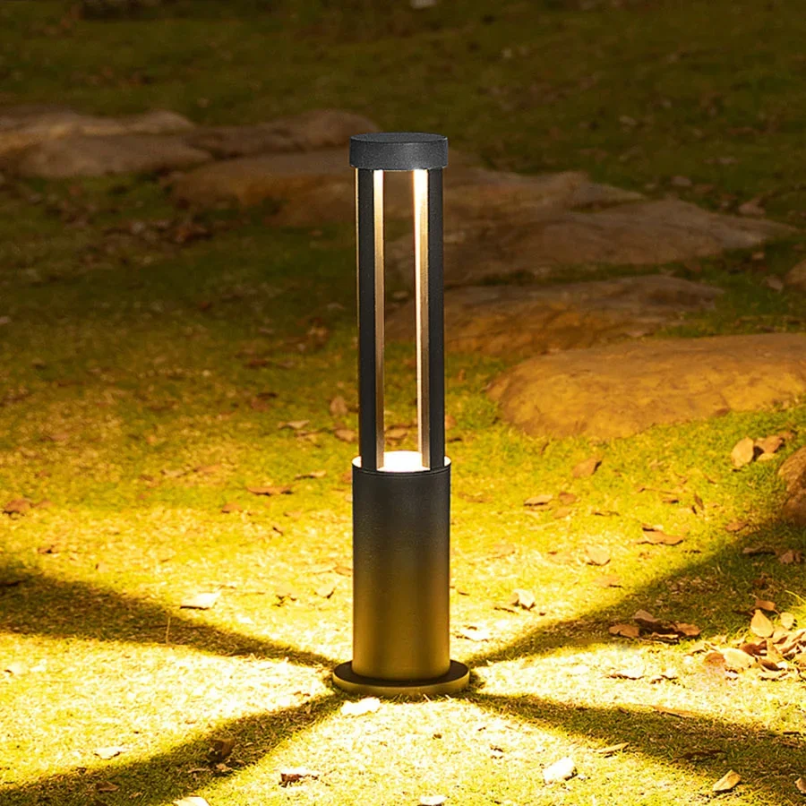 60/80CM Aluminum LED Garden Pathway Lawn Lamp Modern Landscape Villa Post Pillar Light Outdoor Courtyard bollards Light