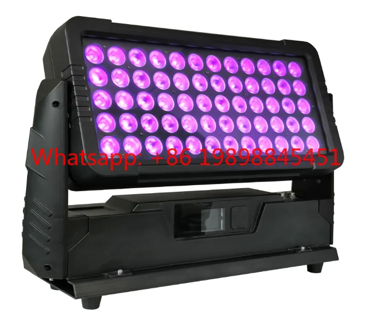 60PCS 10W RGBW LED Wall Washer Light 600W High Power DMX512 Control City Outdoor Stage Lighting