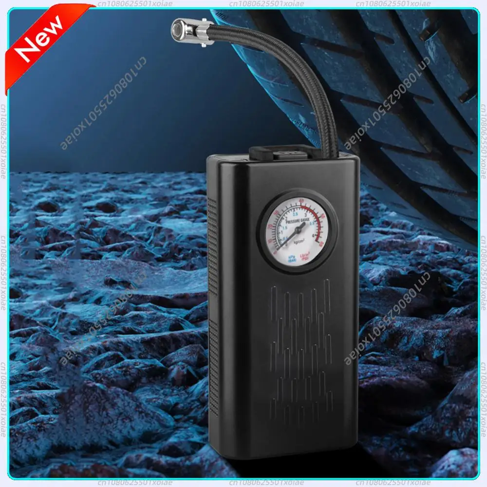 Handheld Air Pump USB Charging Motorcycle Tyre Inflator Multifunctional Electric Tire Pump for Motorbike Auto Bicycle