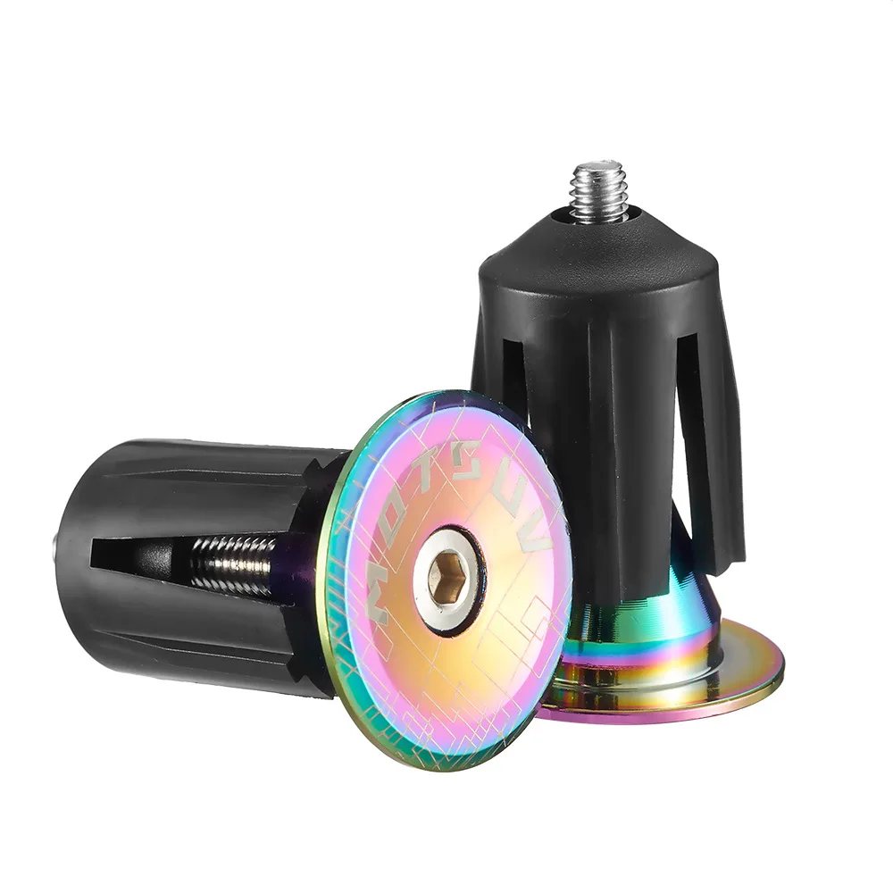 

Bike plug laser-electroplated aluminum alloy plug mountain road car plug bicycle accessories handlebar Aluminium alloy Handlebar