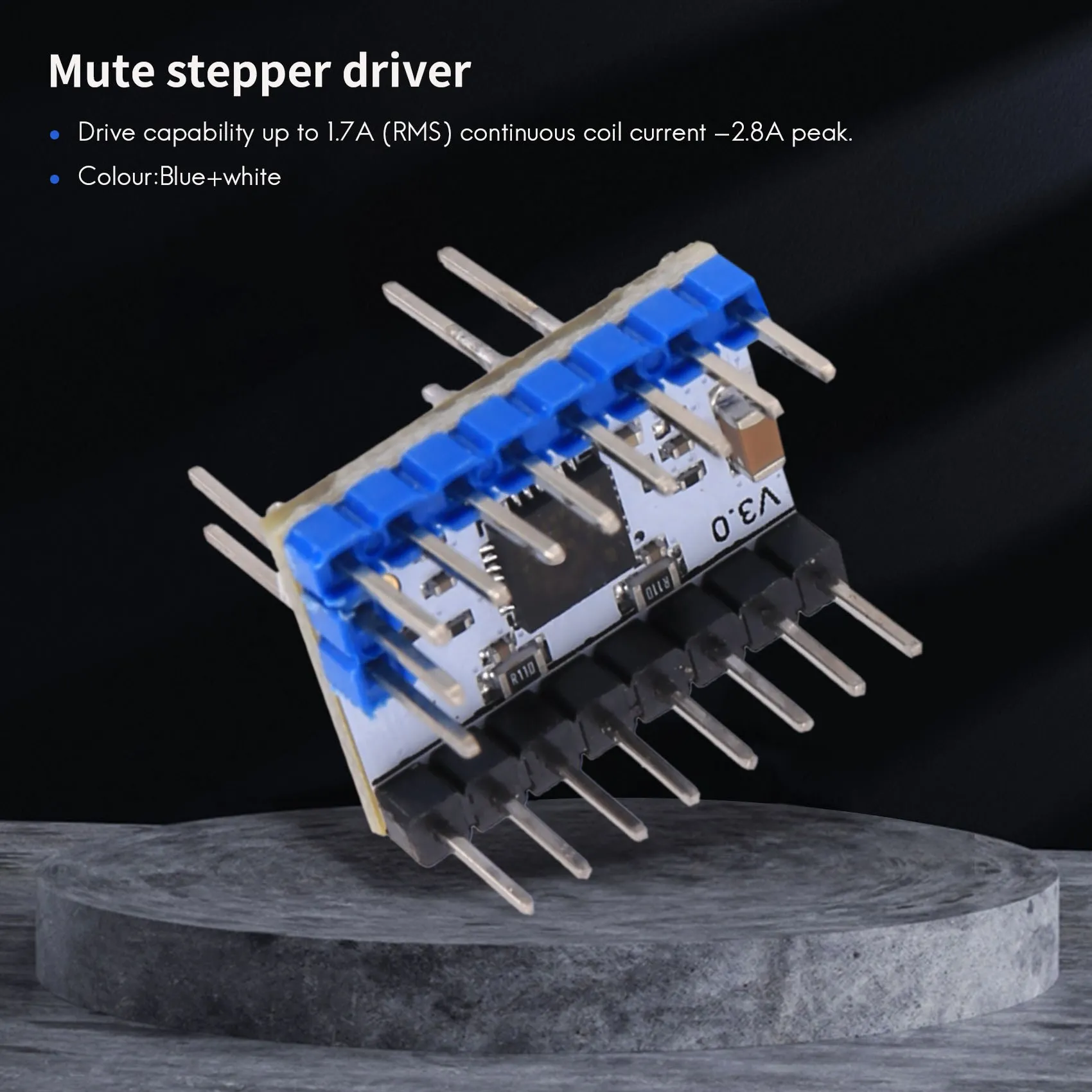 5Pcs TMC2209 V3.0 Stepper Motor Driver Stepping Rod Silent Driver 256 Microstep Current 2.8A VS TMC2208