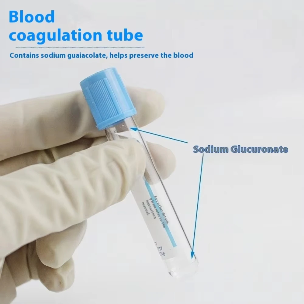 مواسير الصوديوم القابل للتصرف 1:9 أنبوب جمع الدم الفراغ المعقم 100 أنابيب بلاستيكية 10 مل/5 مللي/2 مللي #4