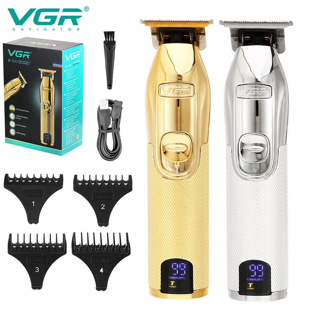 VGR Professional Corded Cordless Hairdressing Hair Clipper Rechargeable Finishing Barber Hair Trimmer Beard Electric Machine