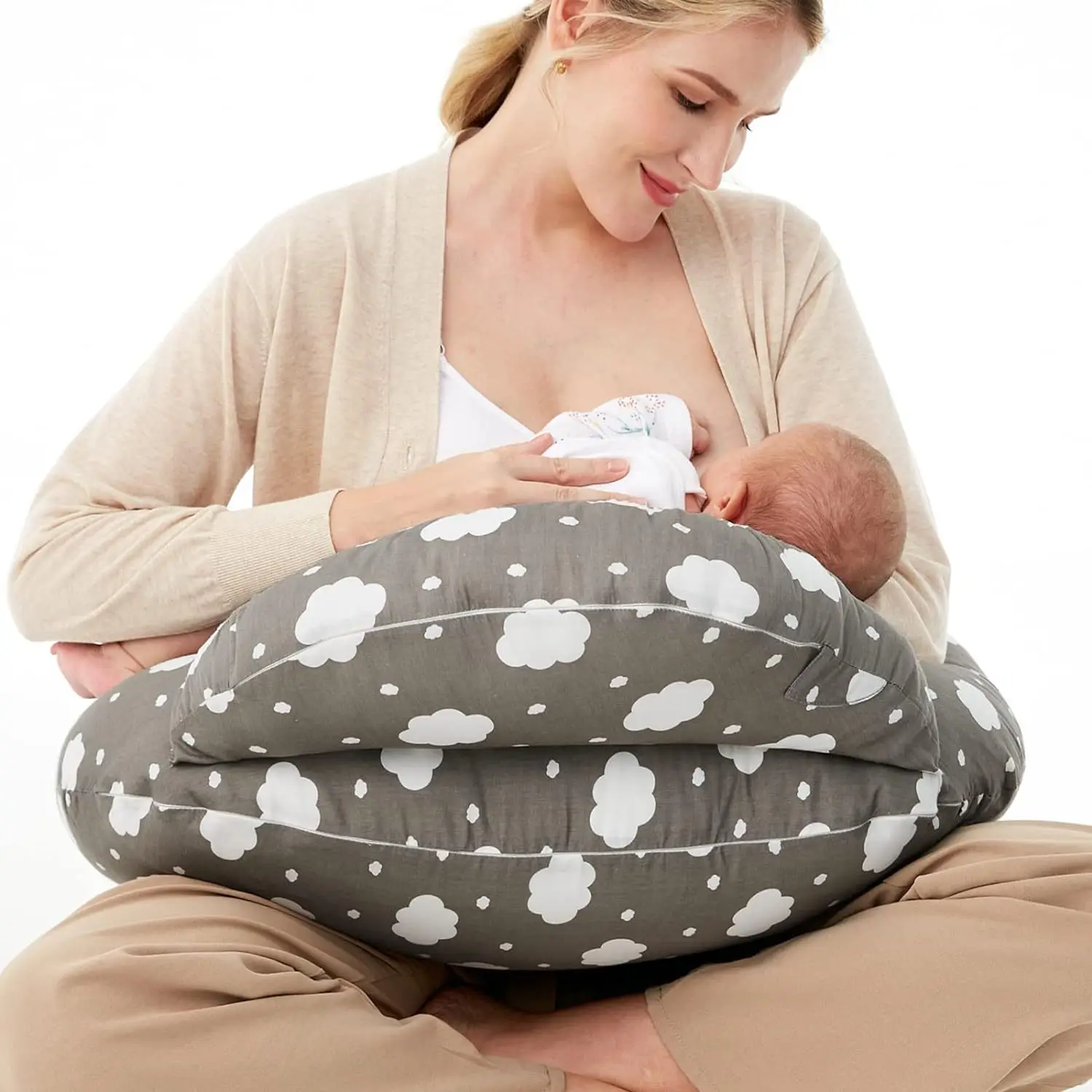 Breastfeeding Pillow Maternity Pillow Baby Pillow Children's Head Study Pillow Removable and Washable Multi Functional Pillow