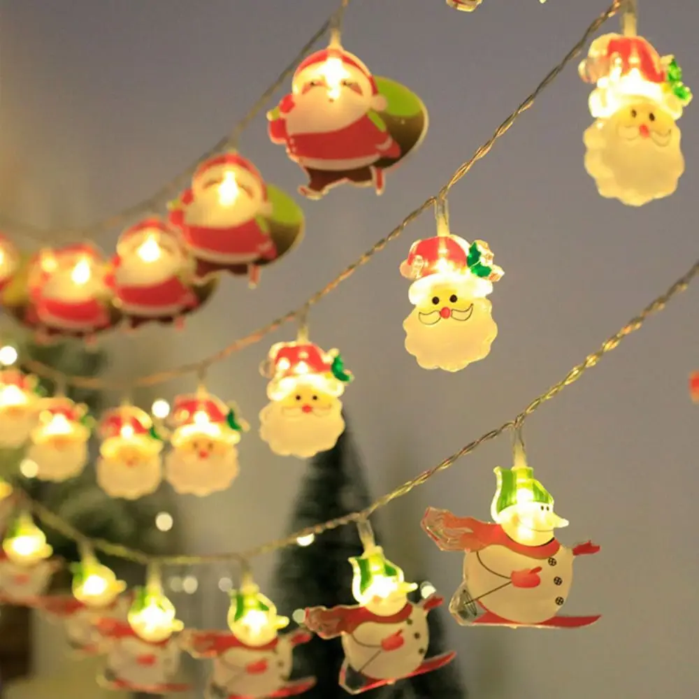 

Creative Christmas Light String 6m 40Led 3m 20Led Santa Claus LED Light Bright Snowman Xmas Hanging Lamp Home Garden