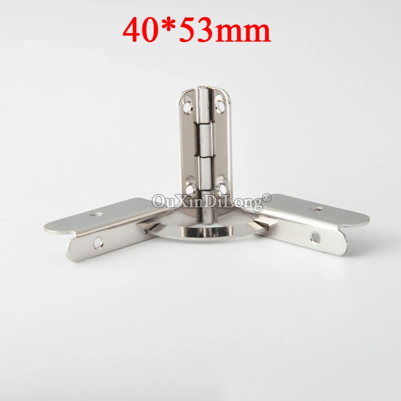 200PCS 40X53mm Quadrant Hinges Metal Box Hinges Chrome for DIY Wooden Gift Box Cases Humidor Jewelry Hinges Furniture Hinges