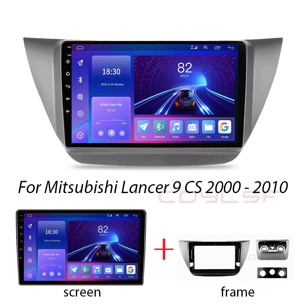 Wireless CarPlay Android Auto Radio for Mitsubishi Lancer 9 CS 2000 2001 2002 2003 2004-2010 4G