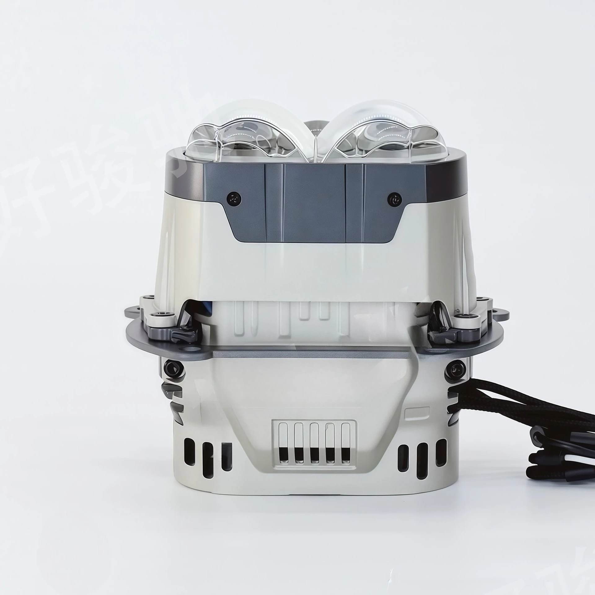 D5F 5-LED Square Projector Lens Headlight 200W High Power Super Bright Dual Beam Hi/Lo Beam Integrated Automotive LED Headlamp view 3